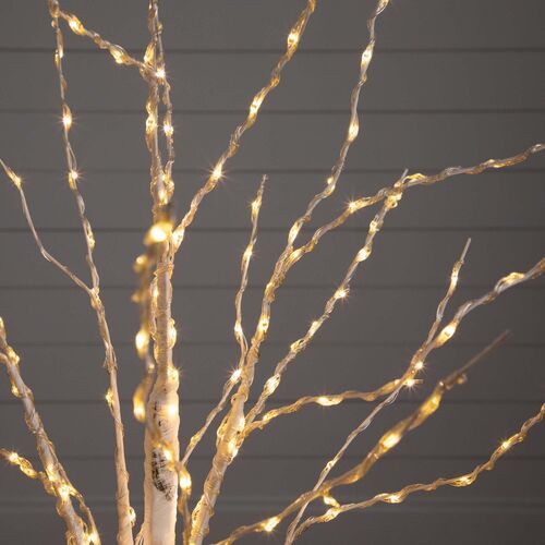 4ft. Pre-Lit Artificial White Birch Tree 4 4ft. Pre-Lit Artificial White Birch Tree