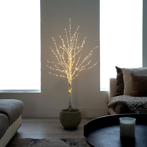 4ft. Pre-Lit Artificial White Birch Tree 9 4ft. Pre-Lit Artificial White Birch Tree