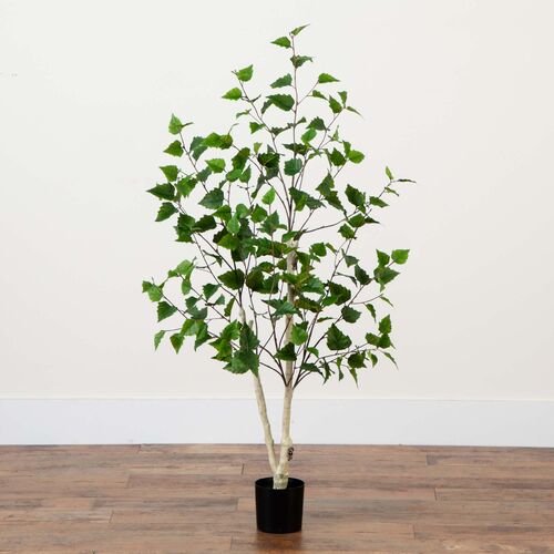 4ft. Artificial Birch Tree with Real Touch Leaves 4 4ft. Artificial Birch Tree with Real Touch Leaves