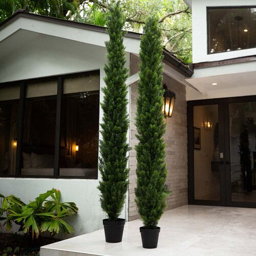 10ft. UV Resistant Artificial Cedar Pine Tree 9 10ft. UV Resistant Artificial Cedar Pine Tree