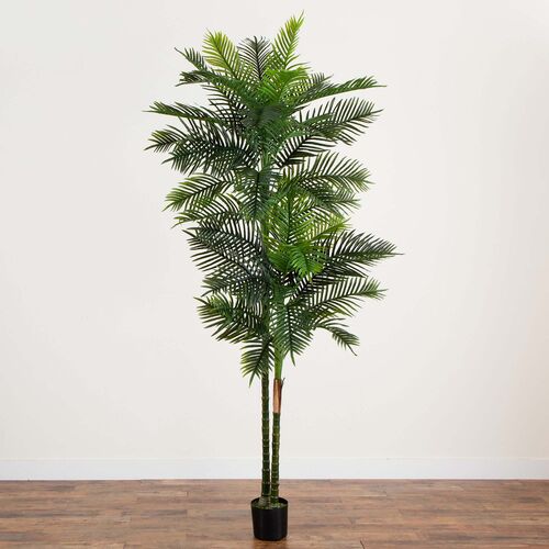 9ft. UV Resistant Artificial Double Robellini Palm Tree 9 9ft. UV Resistant Artificial Double Robellini Palm Tree