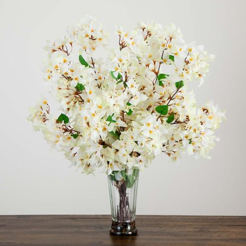 30in. Artificial Bougainvillea Arrangement in Glass Vase 6 30in. Artificial Bougainvillea Arrangement in Glass Vase