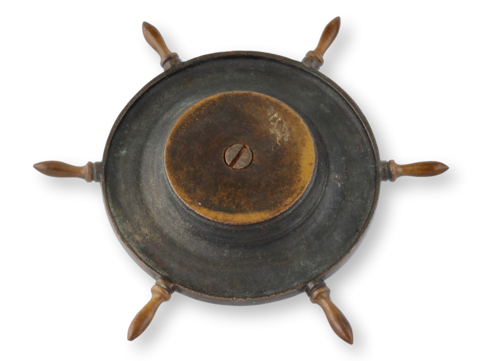 19th-C. English Brass Nautical Ashtray 1 19th-C. English Brass Nautical Ashtray