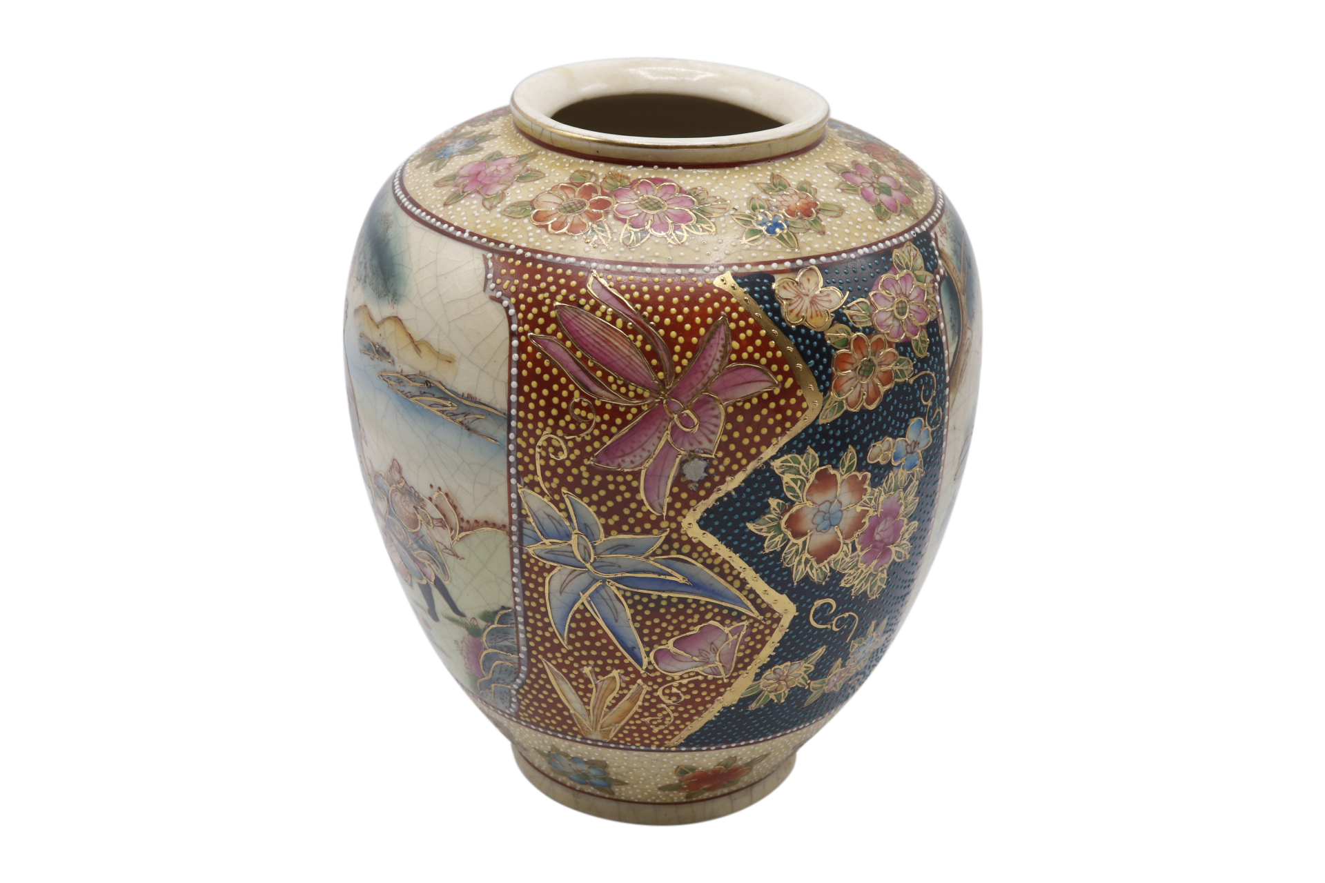 Hand Painted Ceramic Chinese Vase 2 Hand Painted Ceramic Chinese Vase