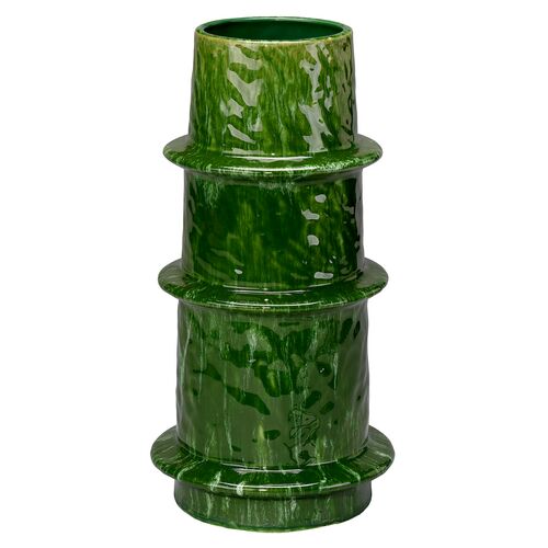 Saturn Ceramic Vessel, Green 1 Saturn Ceramic Vessel, Green