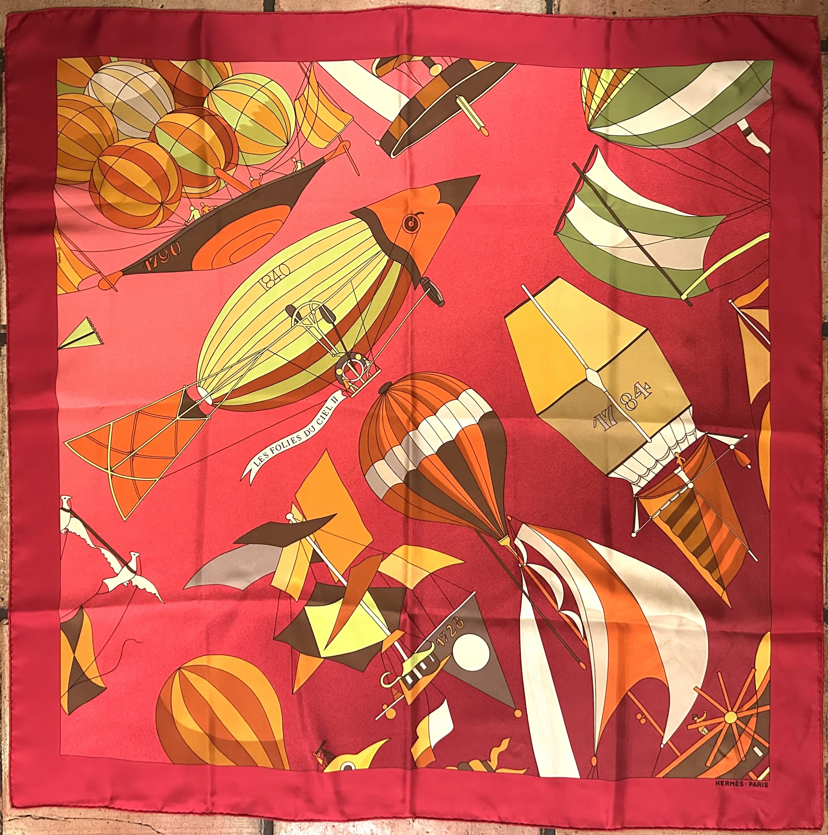 Hermes Les Folies du Ciel II Scarf 1 Hermes Les Folies du Ciel II Scarf