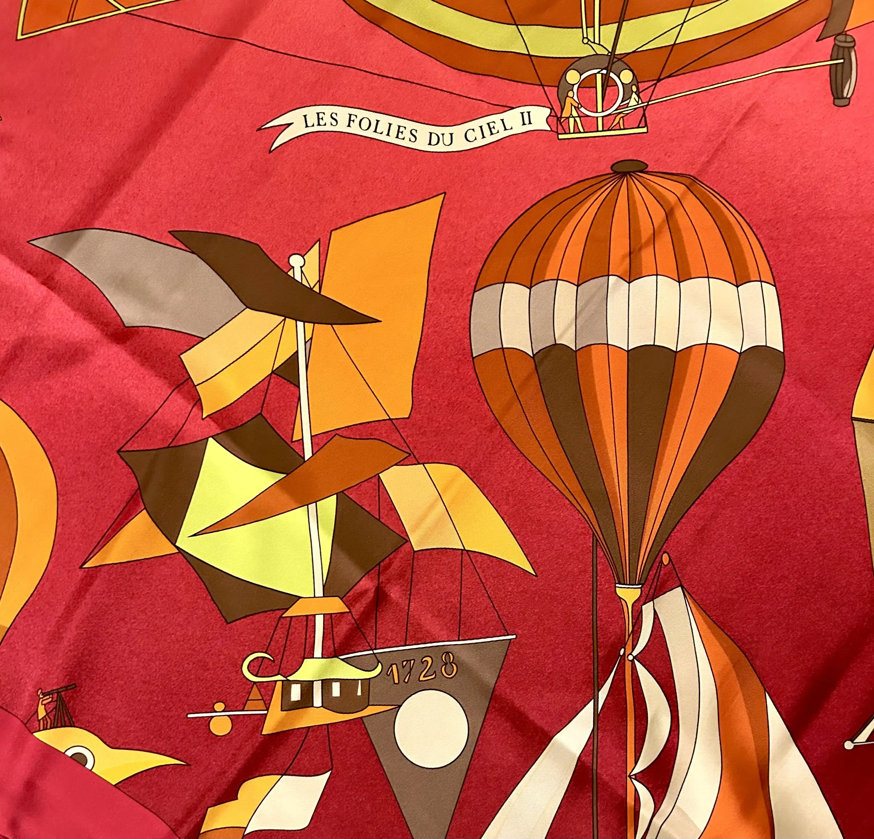 Hermes Les Folies du Ciel II Scarf 2 Hermes Les Folies du Ciel II Scarf