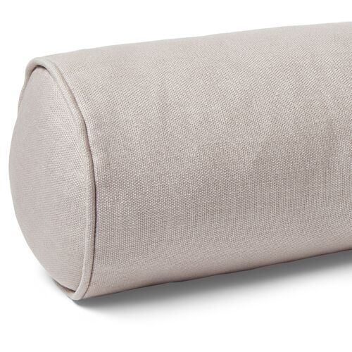 Anne Bolster Pillow, Quartz Linen 3 Anne Bolster Pillow, Quartz Linen