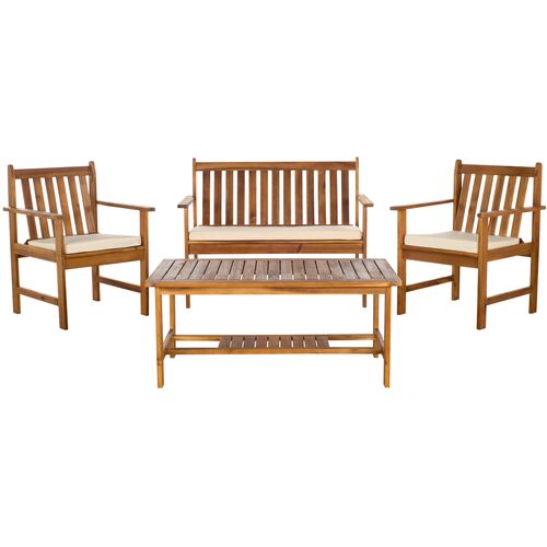 Maelis 4 Pc Outdoor Acacia Lounge Set 1 Maelis 4 Pc Outdoor Acacia Lounge Set