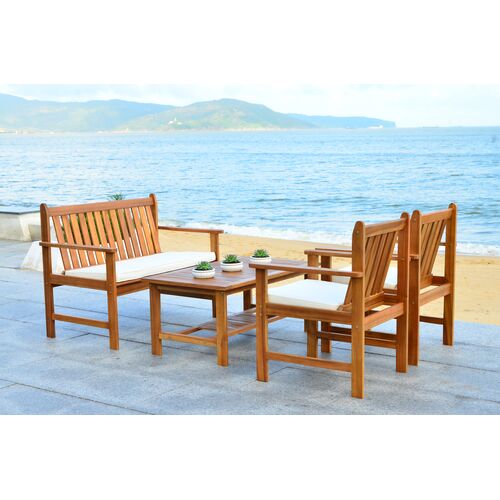 Maelis 4 Pc Outdoor Acacia Lounge Set 7 Maelis 4 Pc Outdoor Acacia Lounge Set