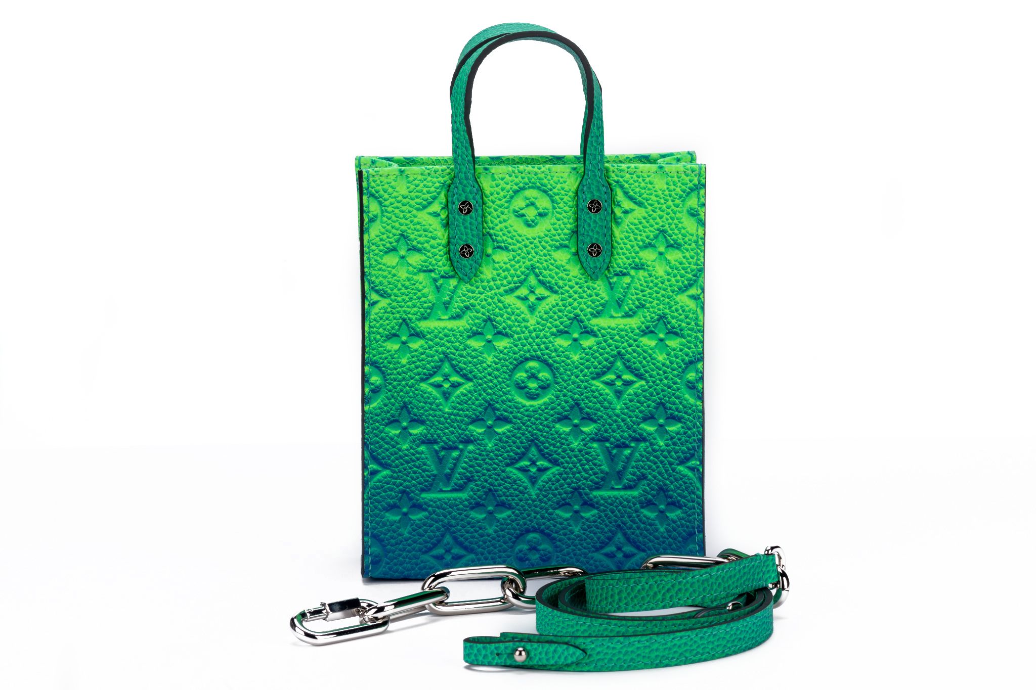 Abloh x Vuitton Green/Blue Mini Sac Plat 1 Abloh x Vuitton Green/Blue Mini Sac Plat