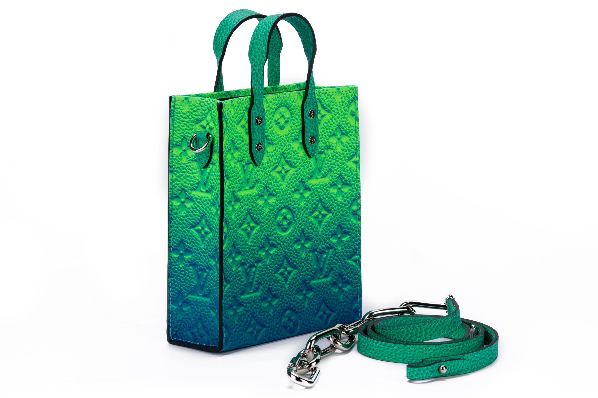 Abloh x Vuitton Green/Blue Mini Sac Plat 13 Abloh x Vuitton Green/Blue Mini Sac Plat