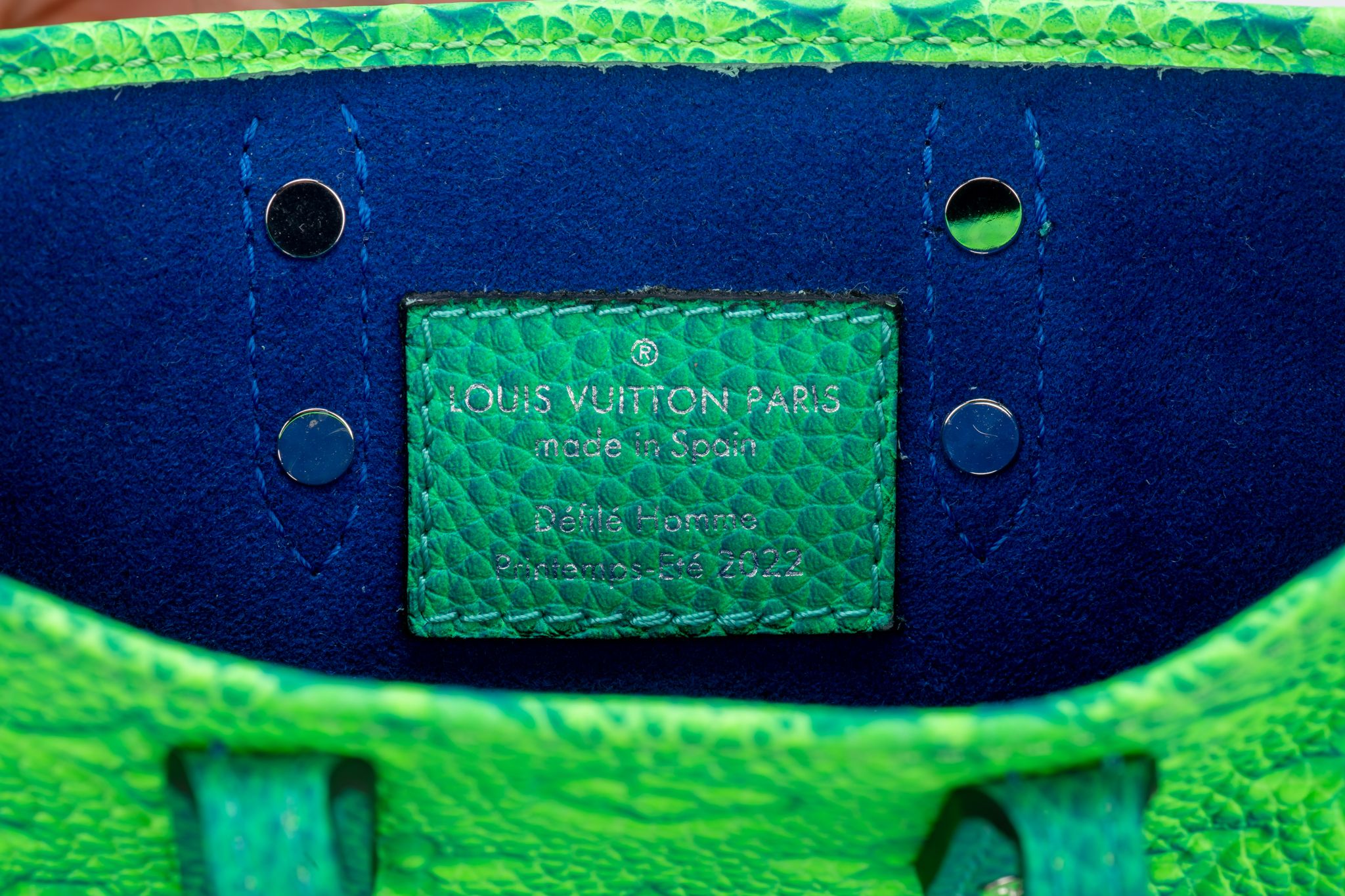 Abloh x Vuitton Green/Blue Mini Sac Plat 8 Abloh x Vuitton Green/Blue Mini Sac Plat