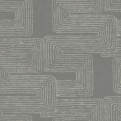 Zulu Signature Wallpaper, Gray/Silver
