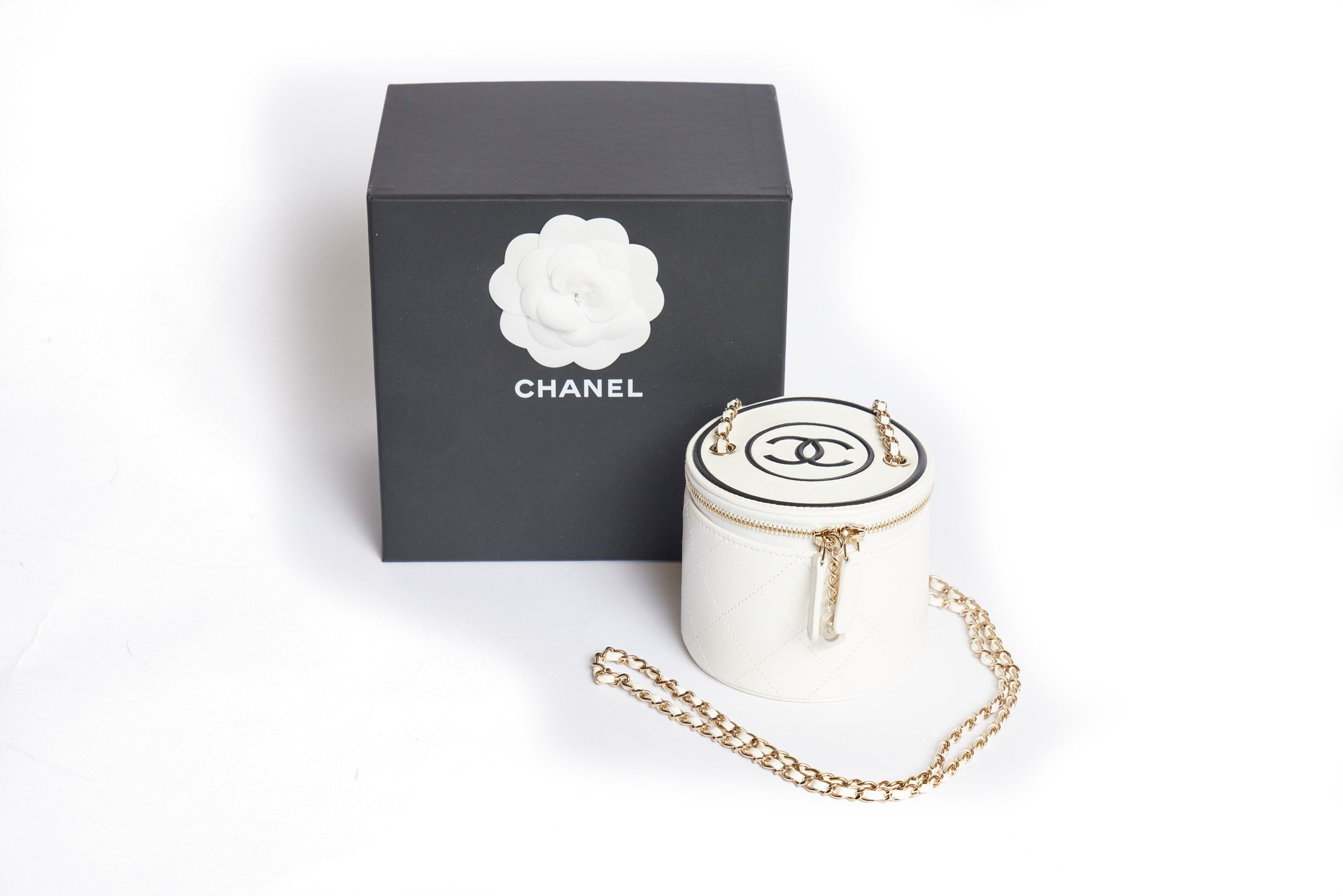 Chanel Vanity Case White New 1 Chanel Vanity Case White New