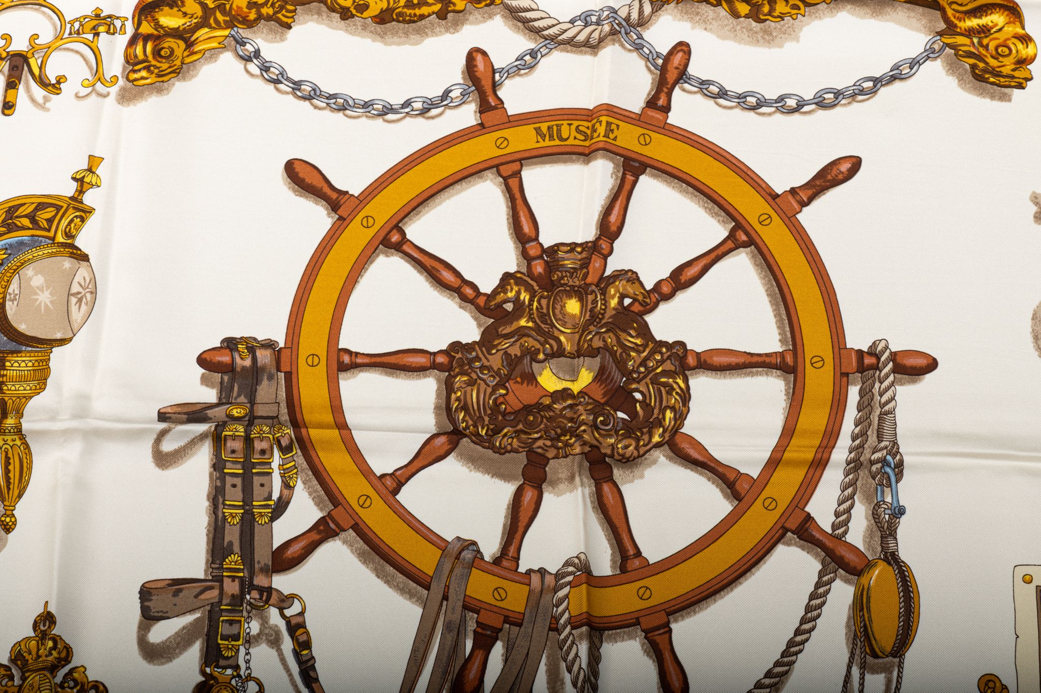 Hermes Bateau A Vapeur Silk Scarf 4 Hermes Bateau A Vapeur Silk Scarf