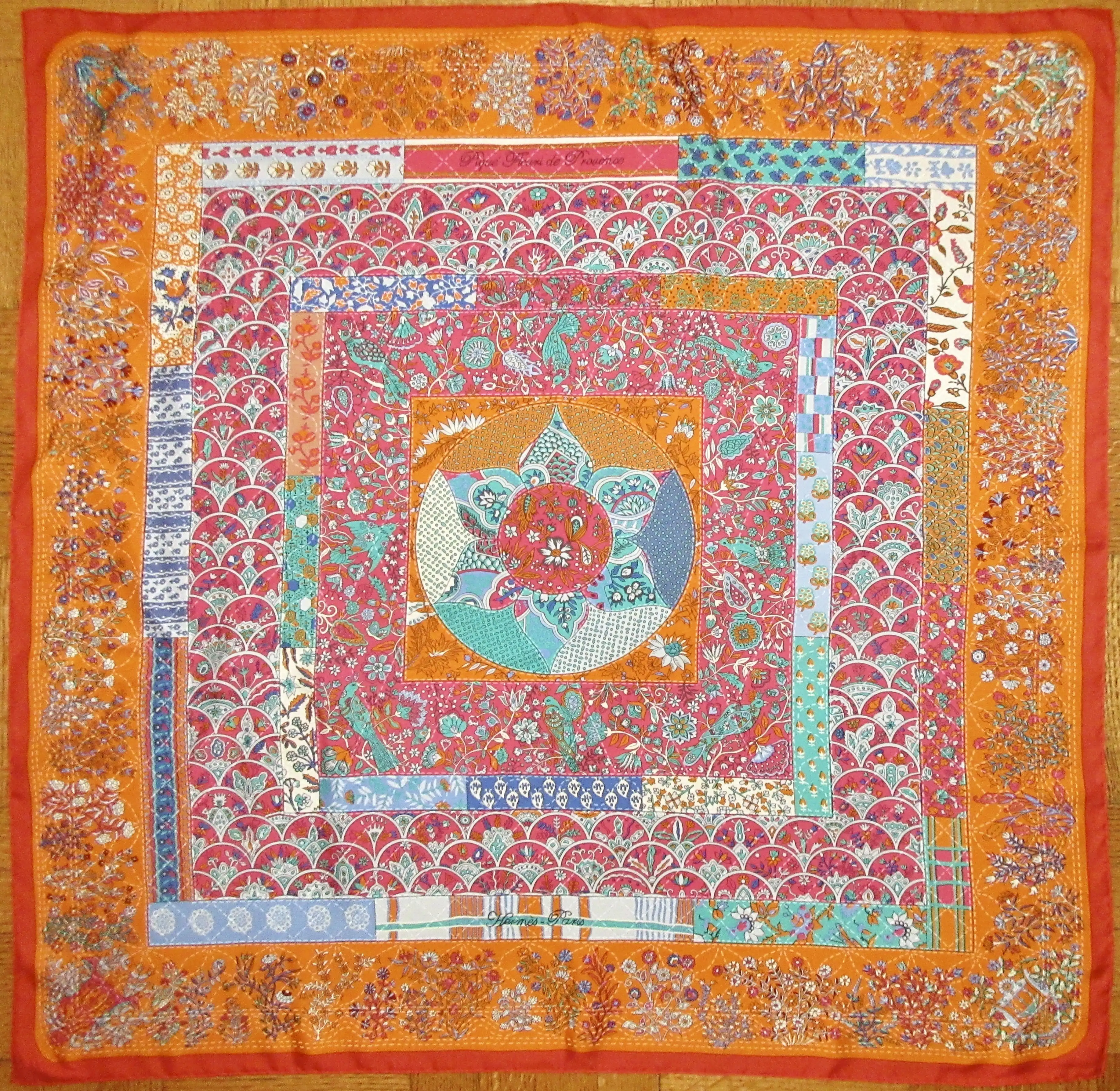 Hermes Pique Fleuri de Provence Scarf 1 Hermes Pique Fleuri de Provence Scarf