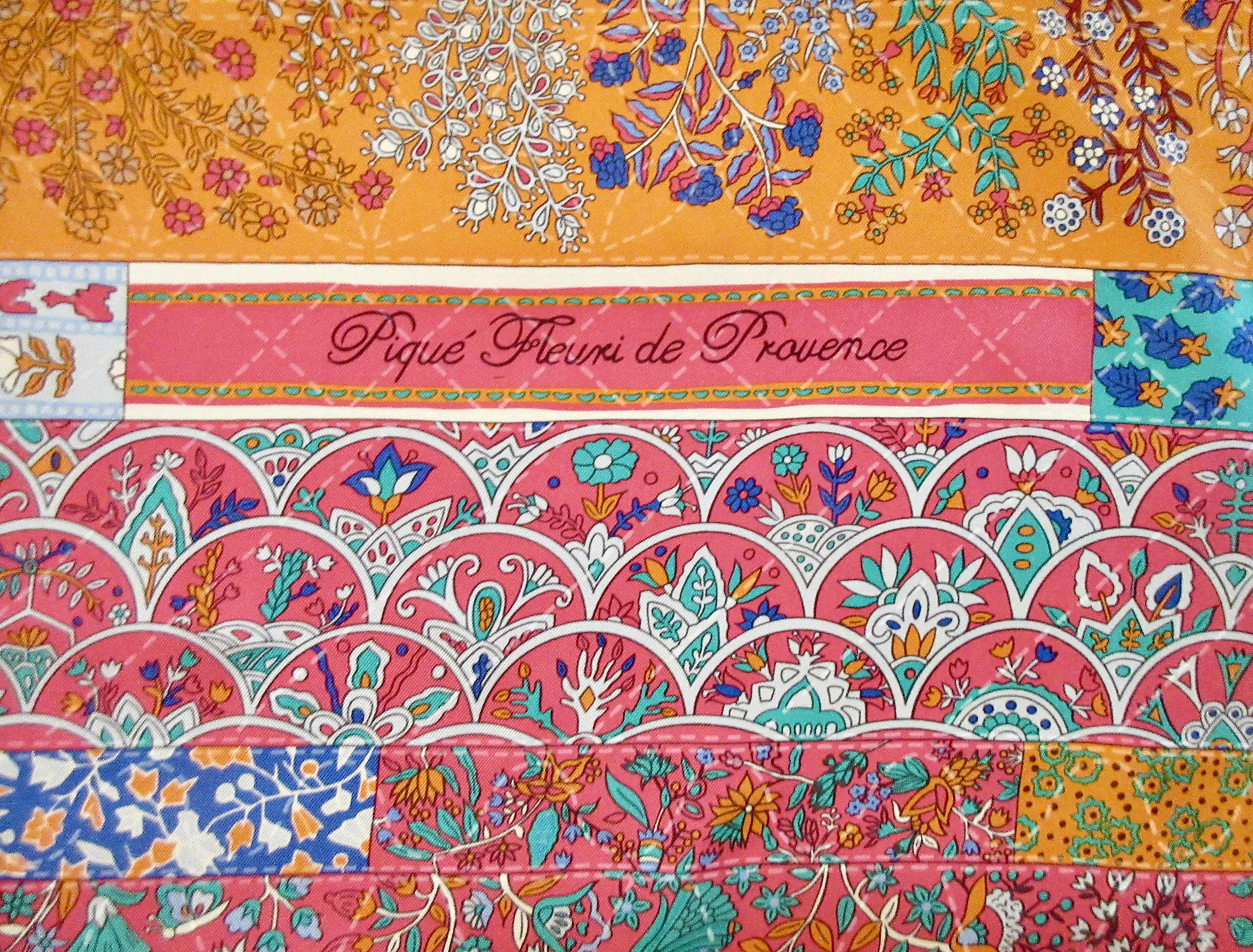 Hermes Pique Fleuri de Provence Scarf 4 Hermes Pique Fleuri de Provence Scarf