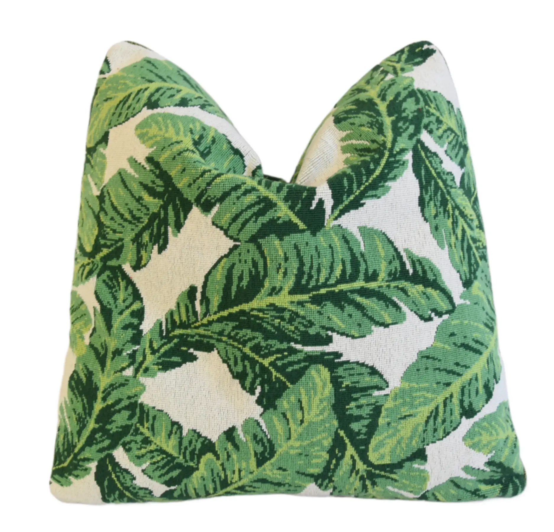 Schumacher Tropical Leaf Epingle Pillow 5 Schumacher Tropical Leaf Epingle Pillow