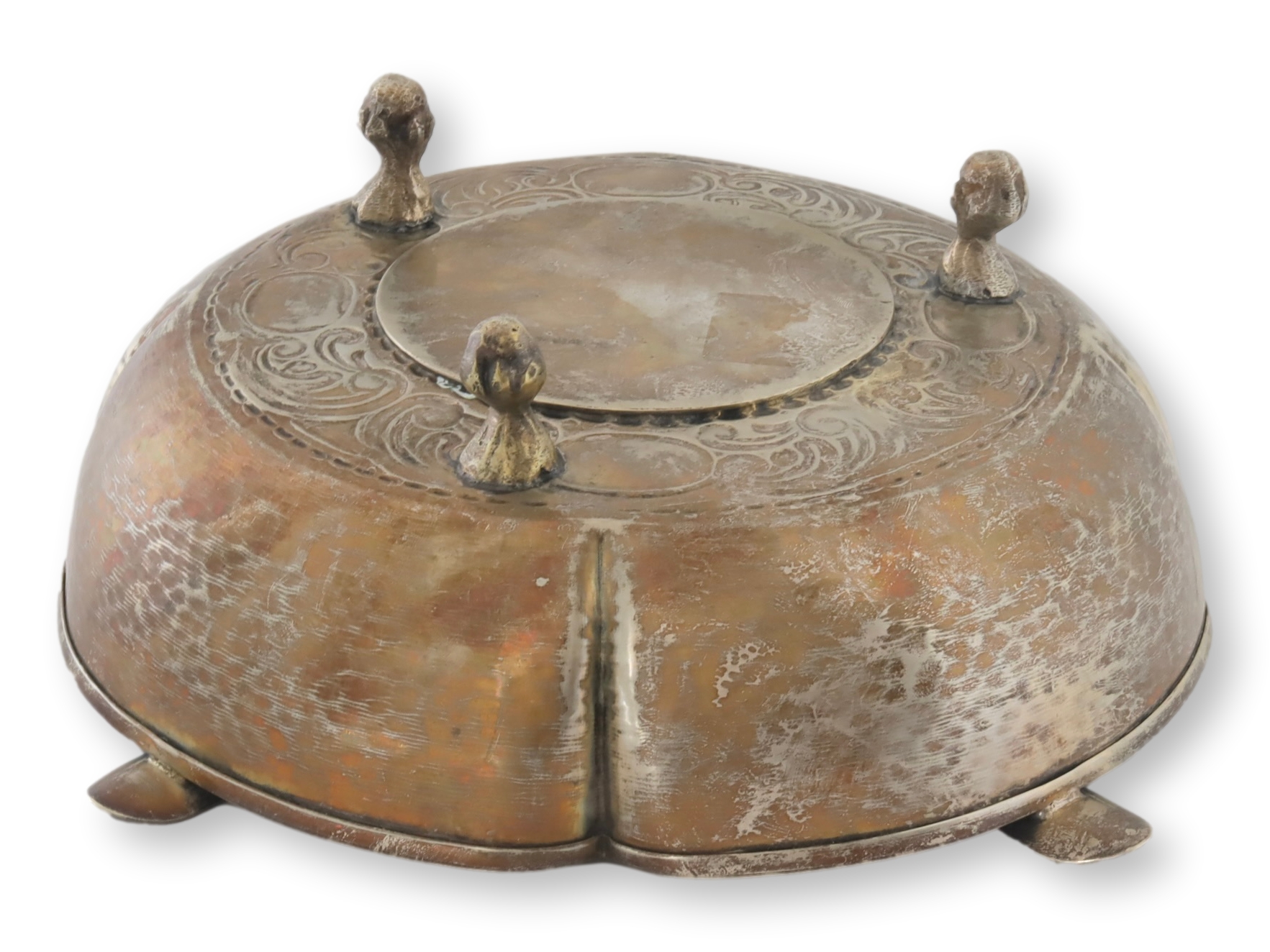Arts &Crafts Style Cigar Ashtray w/Crown 2 Arts &Crafts Style Cigar Ashtray w/Crown