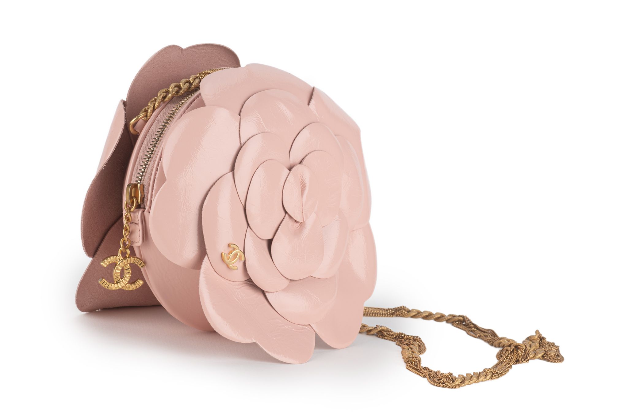 Chanel New Pink Camellia Round Bag 1 Chanel New Pink Camellia Round Bag