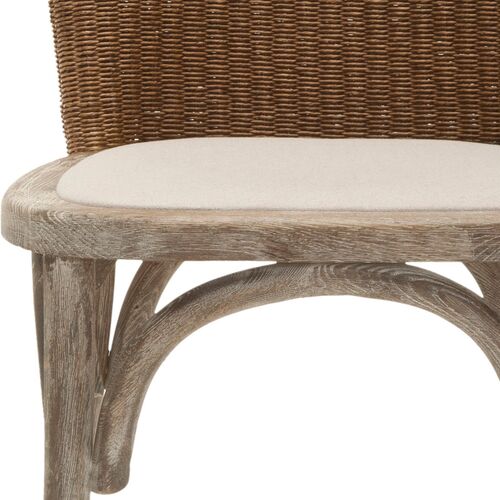 S/2 Beau Side Chairs, Beige Linen 3 S/2 Beau Side Chairs, Beige Linen