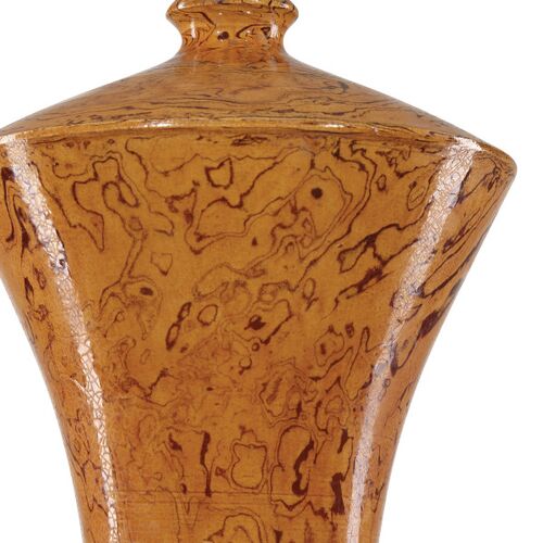 S/5 Romulus Vases, Yellow/Brown 2 S/5 Romulus Vases, Yellow/Brown