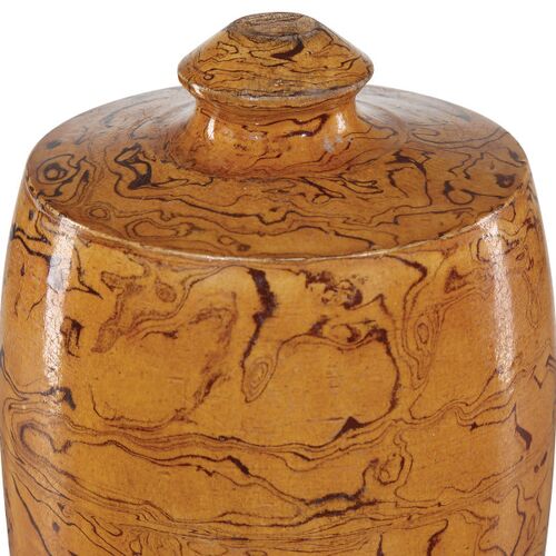 S/5 Romulus Vases, Yellow/Brown 6 S/5 Romulus Vases, Yellow/Brown