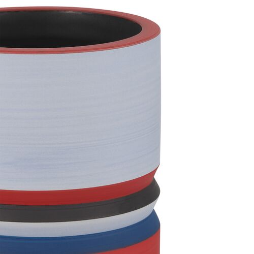 S/3 Happy 80's Porcelain Vases, Multicolor 4 S/3 Happy 80's Porcelain Vases, Multicolor