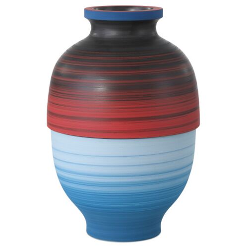S/3 Happy 80's Porcelain Vases, Multicolor 8 S/3 Happy 80's Porcelain Vases, Multicolor