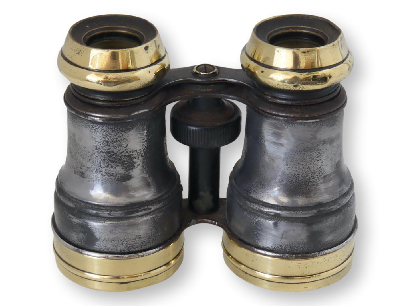 English Gunmetal & Brass Field Glasses