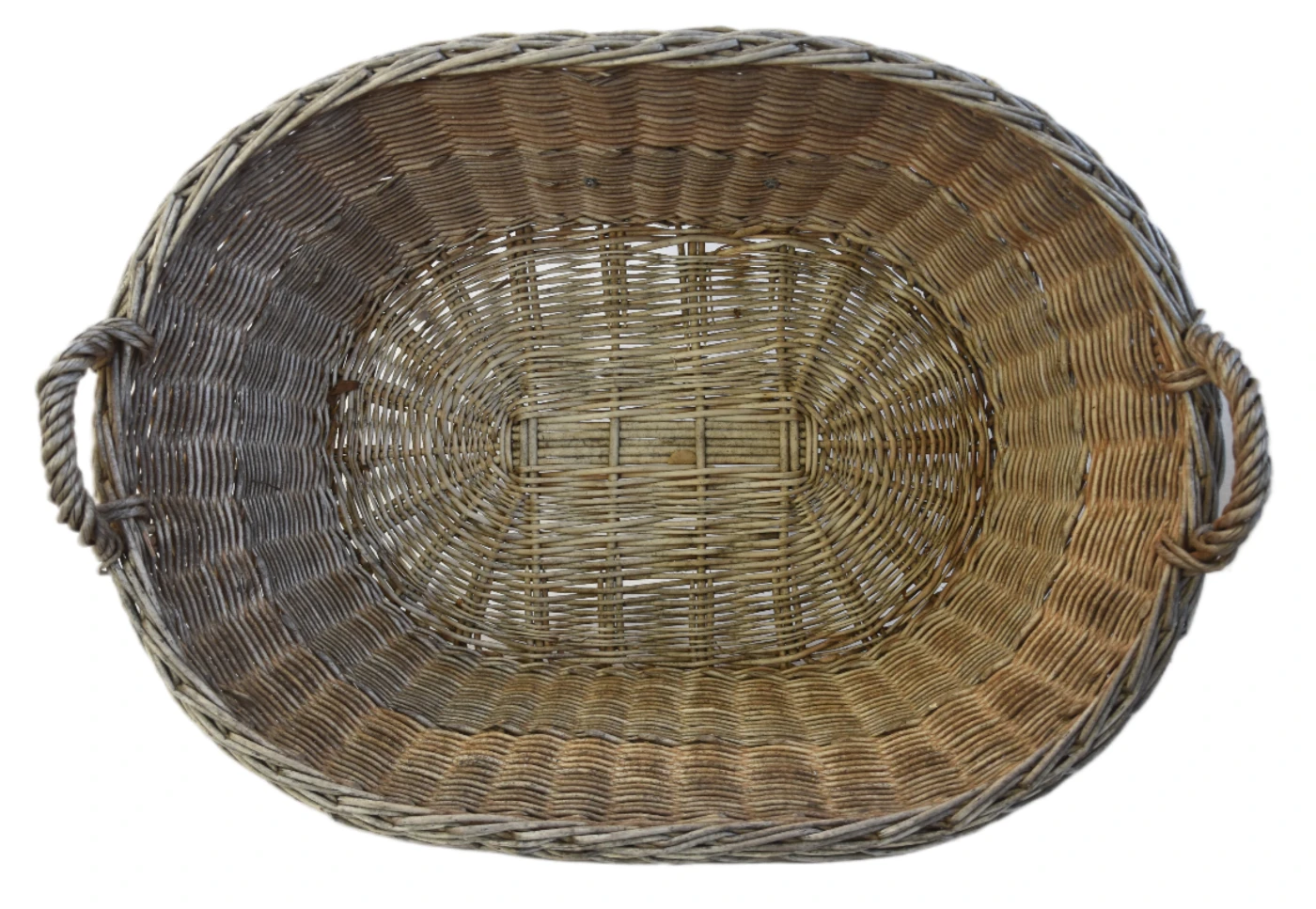 French Wicker Basket w/ Number Plate 3 French Wicker Basket w/ Number Plate
