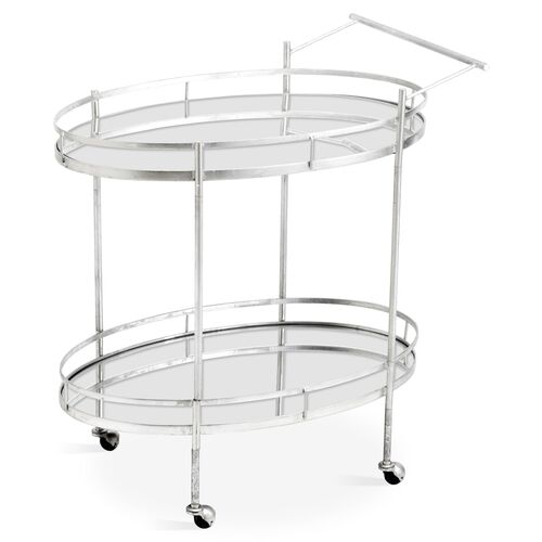 Remy Bar Cart, Silver