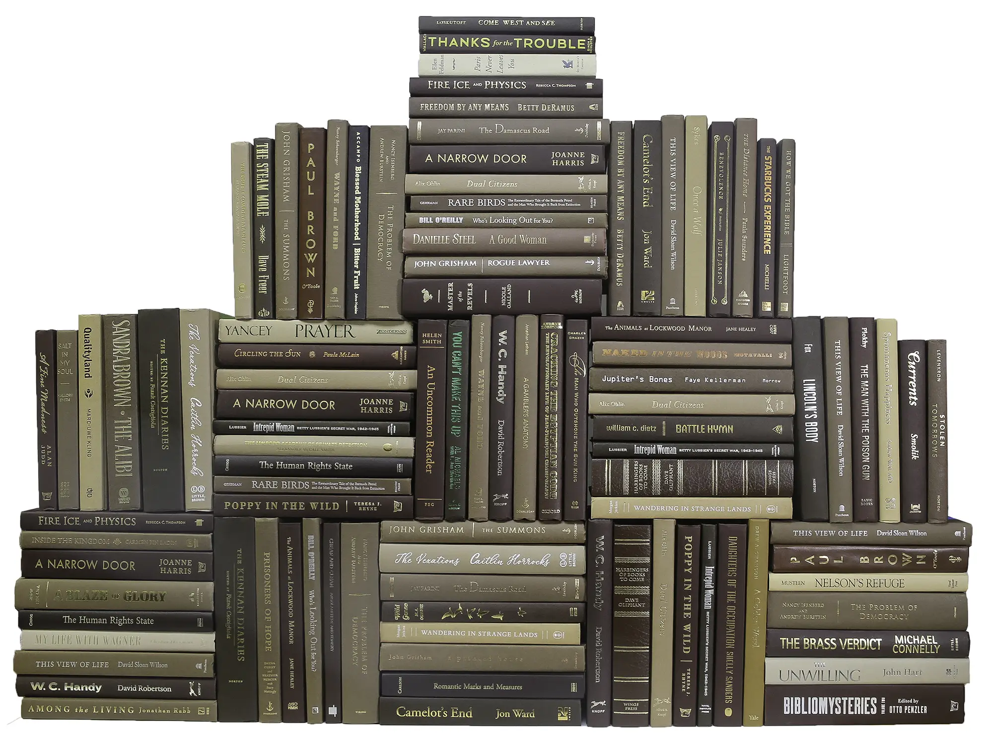 Set of 100 Modern Decorative Book Wall, Chocolate 1 Set of 100 Modern Decorative Book Wall, Chocolate
