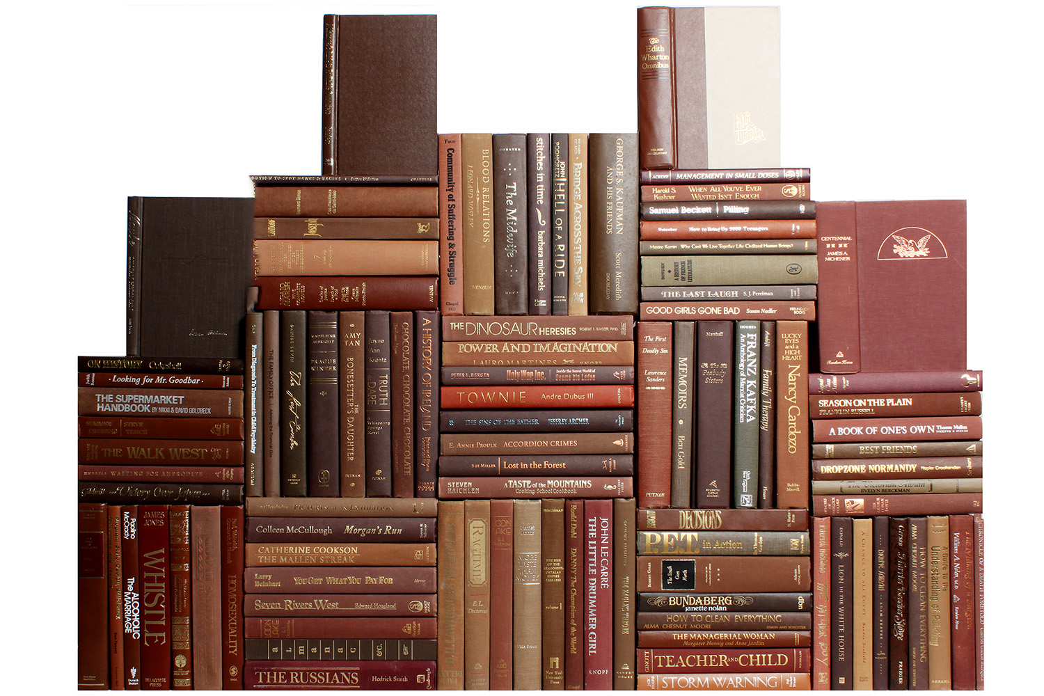 Set of 100 Modern Decorative Book Wall, Chocolate 5 Set of 100 Modern Decorative Book Wall, Chocolate