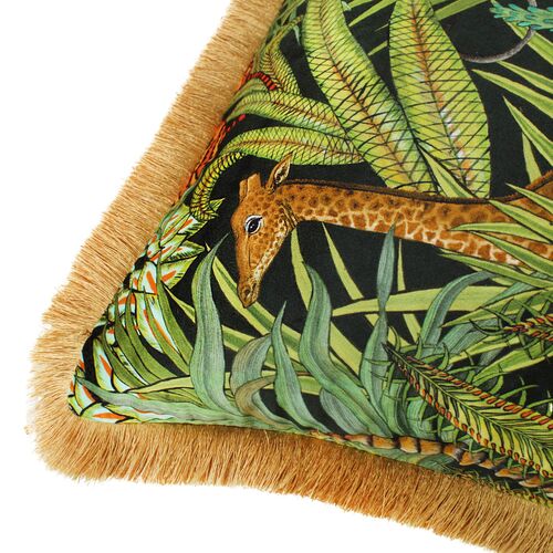 Sabie Forest 24x24 Pillow, Green Velvet 3 Sabie Forest 24x24 Pillow, Green Velvet