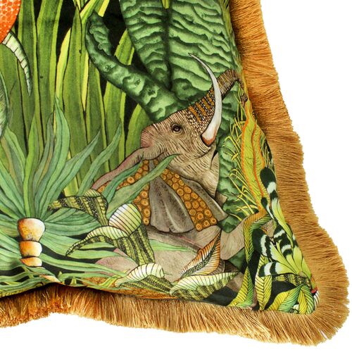 Sabie Forest 24x24 Pillow, Green Velvet 5 Sabie Forest 24x24 Pillow, Green Velvet