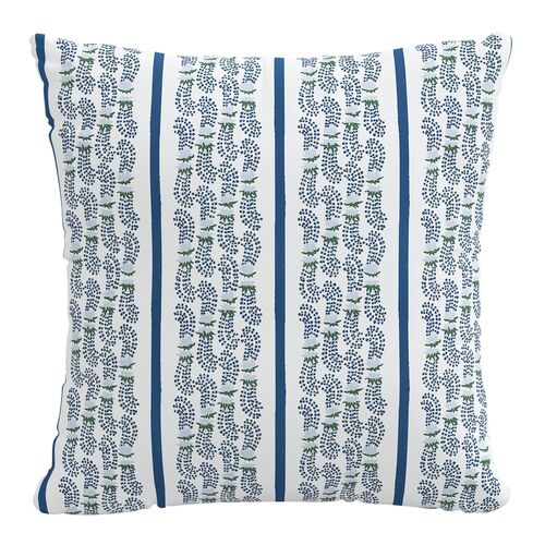 Agave Stripe 20x20 Pillow, Indigo