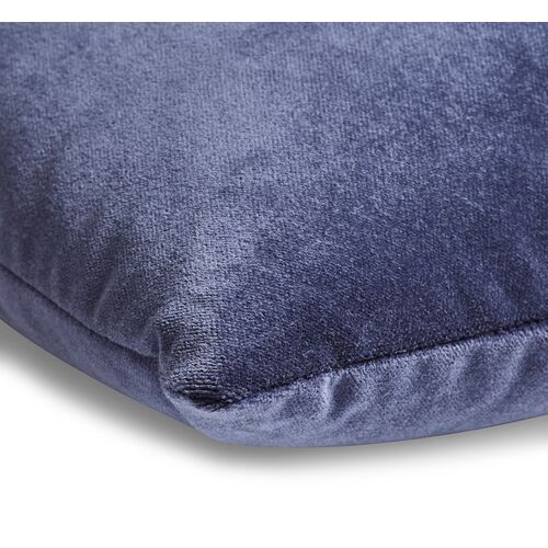 Ada Long Lumbar Pillow, Navy Velvet 3 Ada Long Lumbar Pillow, Navy Velvet