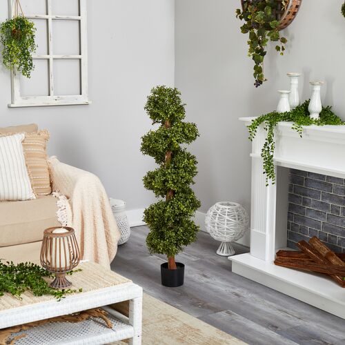 46" Faux Boxwood Tree 3 46" Faux Boxwood Tree