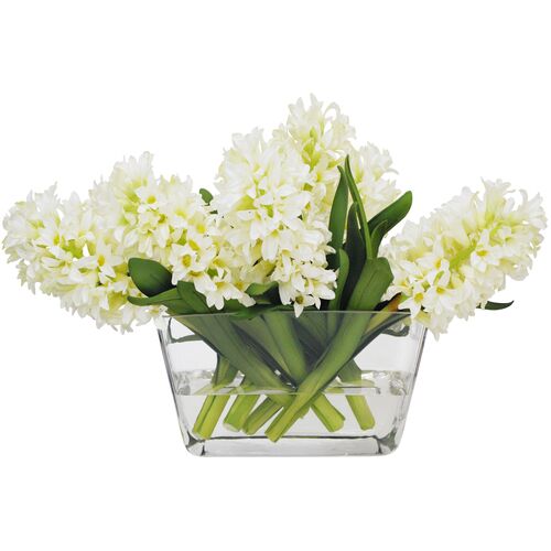 14" Hyacinth in Vase, Faux 1 14" Hyacinth in Vase, Faux
