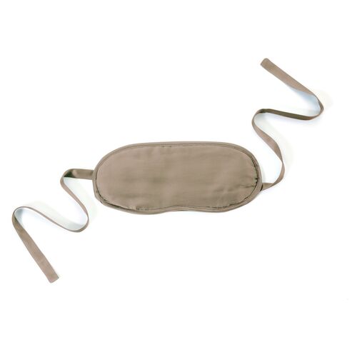 Silk-Filled Eye Mask, Smokey Taupe 1 Silk-Filled Eye Mask, Smokey Taupe