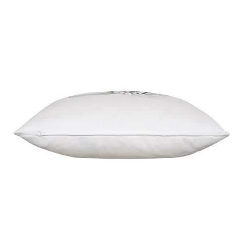 Isla Handpainted Conch Shell Pillow, White 3 Isla Handpainted Conch Shell Pillow, White