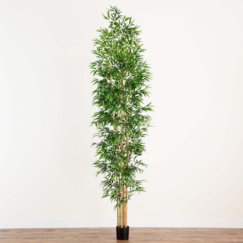 11ft. Artificial Bamboo Tree with Real Bamboo Trunks 7 11ft. Artificial Bamboo Tree with Real Bamboo Trunks