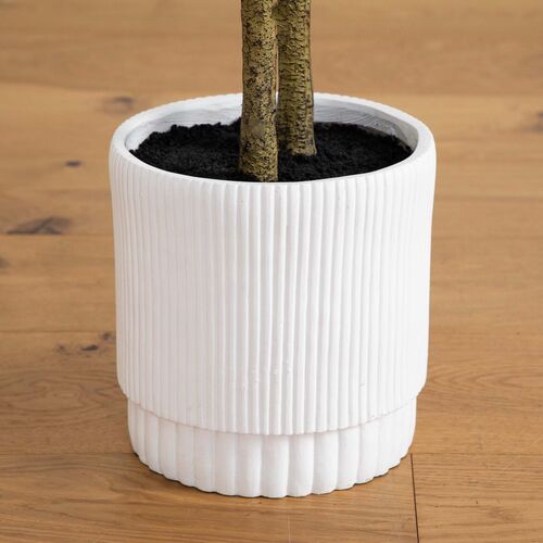 5ft. Artificial Enkianthus Tree, White Decorative Planter 4 5ft. Artificial Enkianthus Tree, White Decorative Planter