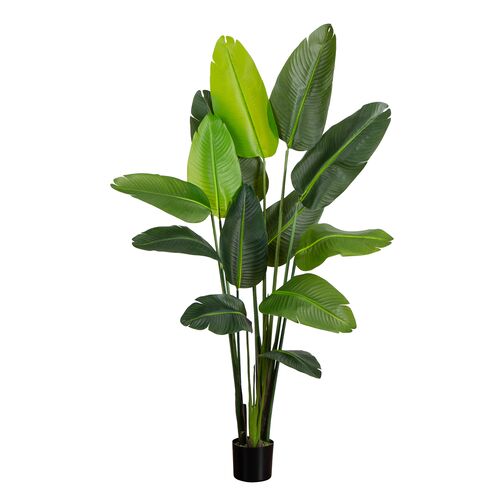 6ft Faux UV Resistant Indoor/Outdoor Travelers Palm Tree 1 6ft Faux UV Resistant Indoor/Outdoor Travelers Palm Tree