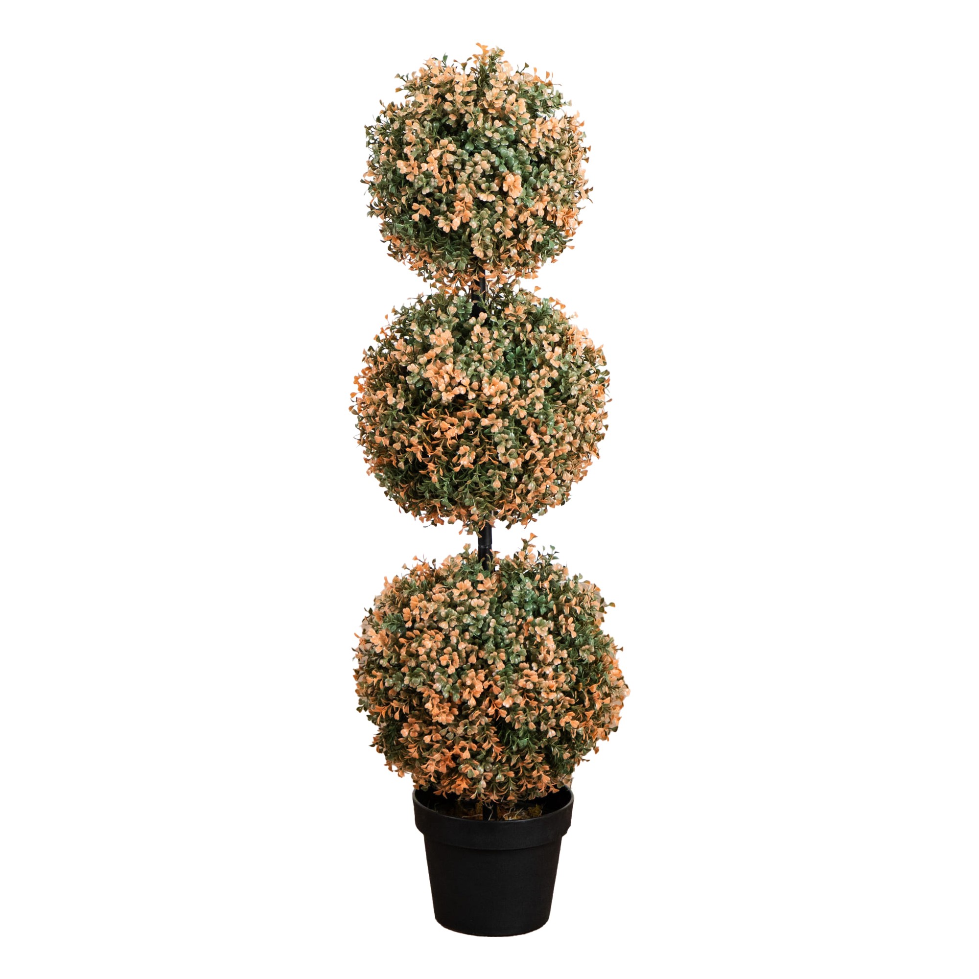 3-ft UV Resistant Autumn Triple Ball Boxwood Topiary with 30 Warm White LED Lights (Indoor/Outdoor) 1 3-ft UV Resistant Autumn Triple Ball Boxwood Topiary with 30 Warm White LED Lights (Indoor/Outdoor)