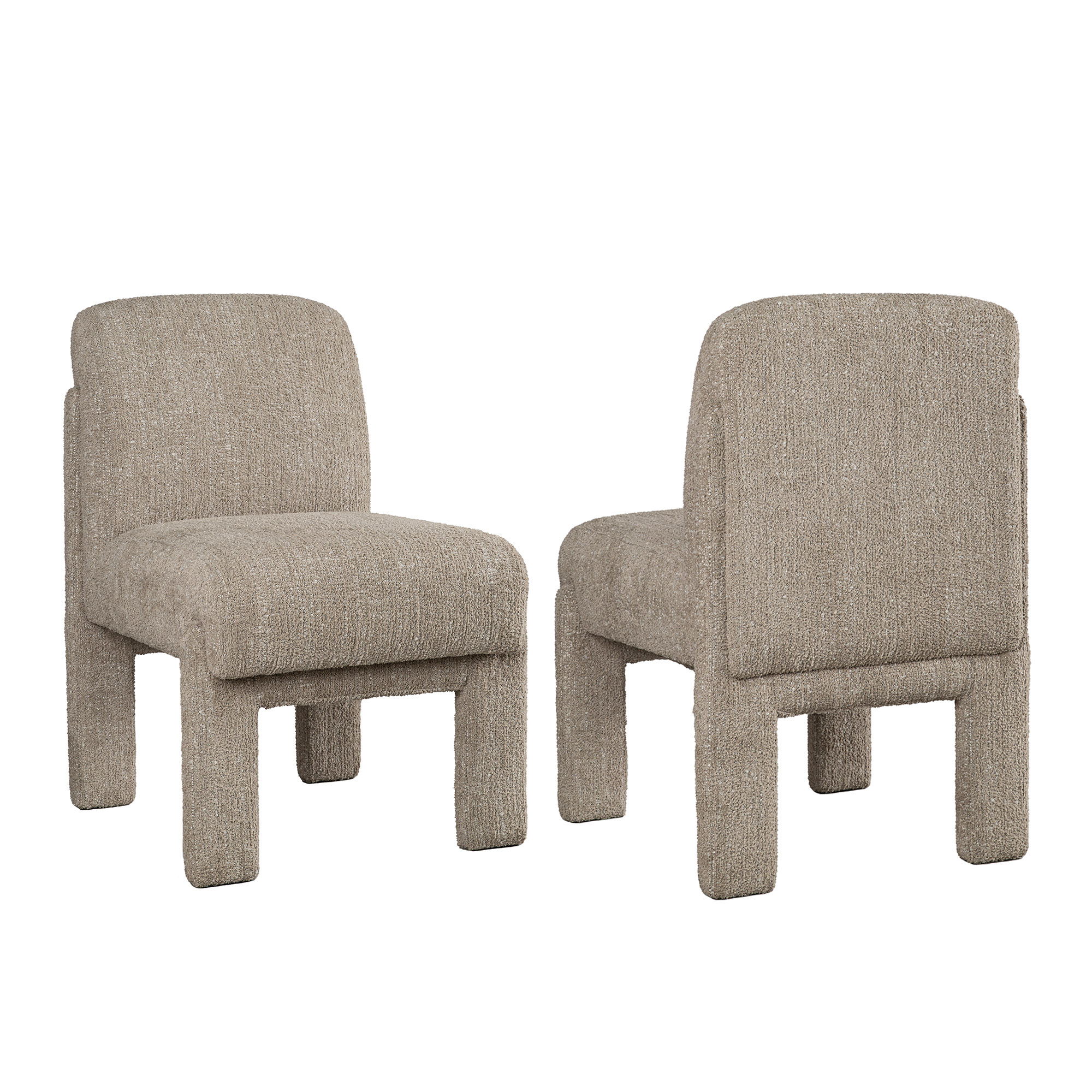Biarritz Upholstered Woven Dining Chair, Clay 7 Biarritz Upholstered Woven Dining Chair, Clay