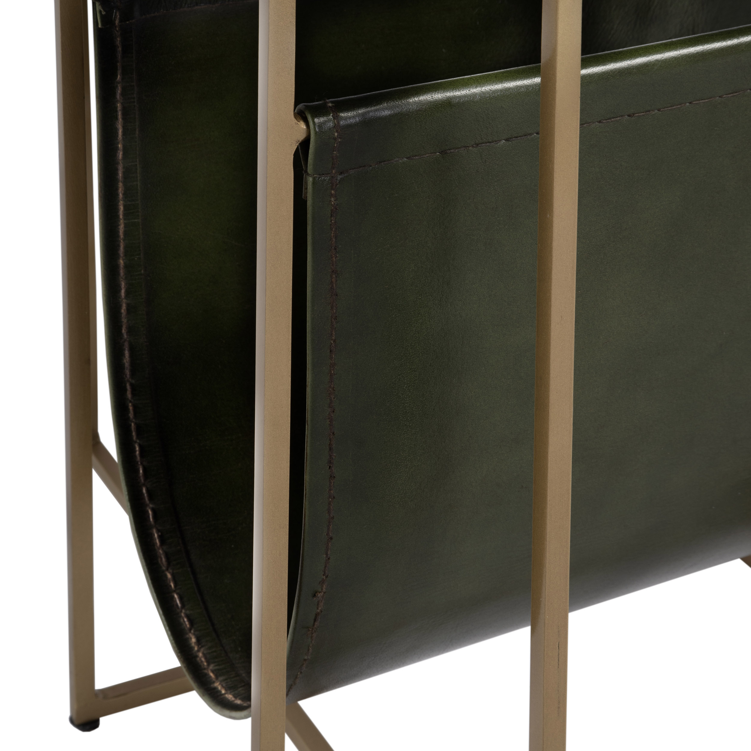 Everett Marble Top Magazine Rack Side Table, Green/Gold 6 Everett Marble Top Magazine Rack Side Table, Green/Gold