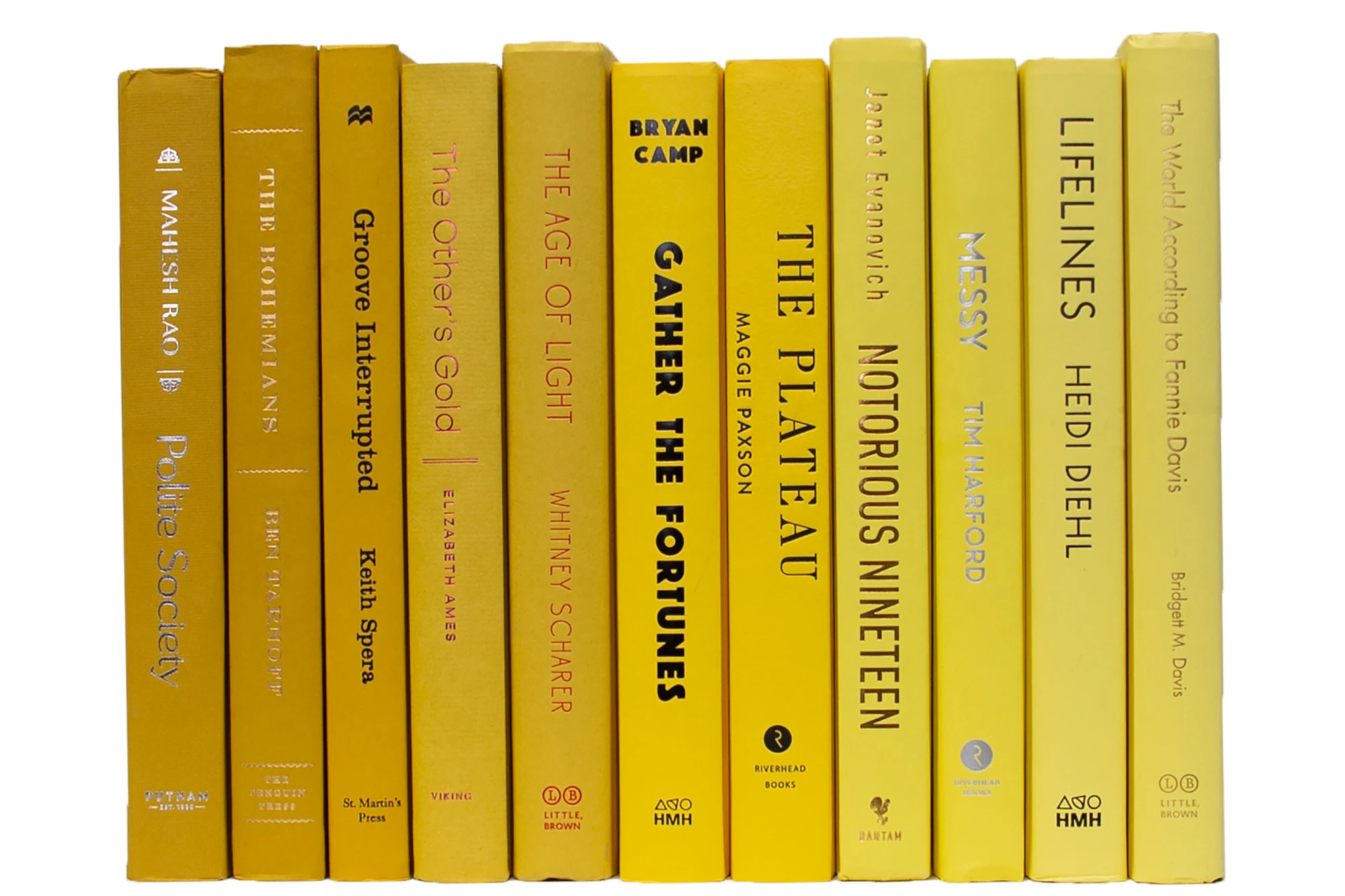 1-Foot Modern Book Bundle, Daffodil Ombre